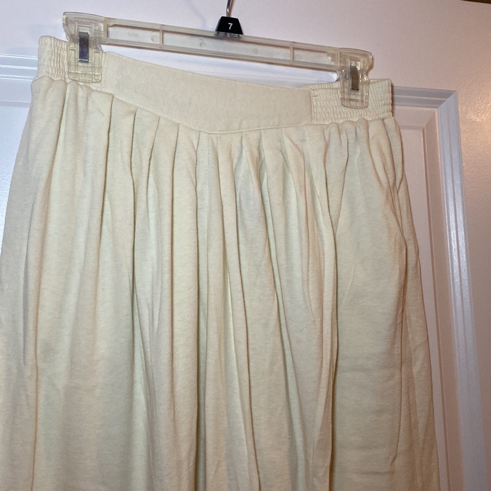Vintage HMJ Cream Pleated Pants - sweatpants material - XL - Picture 3 of 4